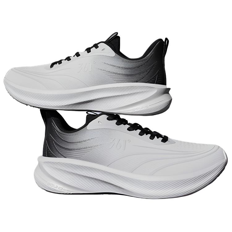 361° Slip Resistant Abrasion Resistant Low top Casual Running Shoes Men’s Gray