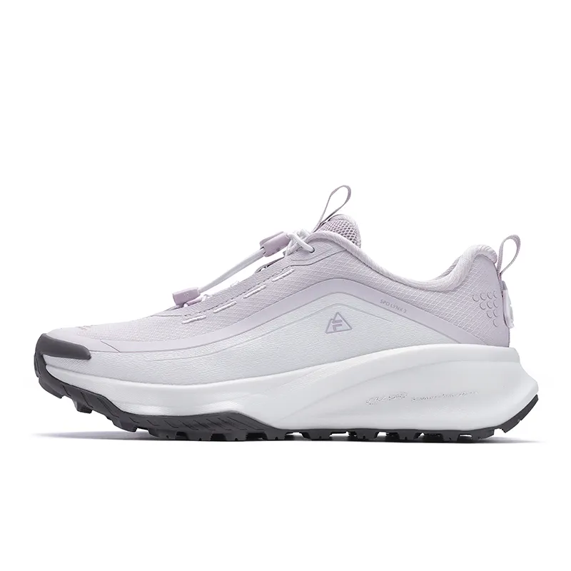 FILA SPD LYNX 3 Cushioning Abrasion Resistant Low top Running Shoes Women's White Purple Pink