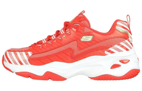 Skechers D'Lites 4.0 Candy Canes Low top Chunky Sneakers Women's Red
