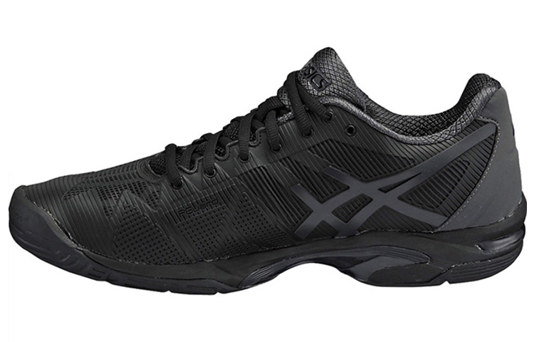 Asics Gel Solution Speed 3 OC Fabric Comfortable Abrasion Resistant Low top Running Shoes Men's Black