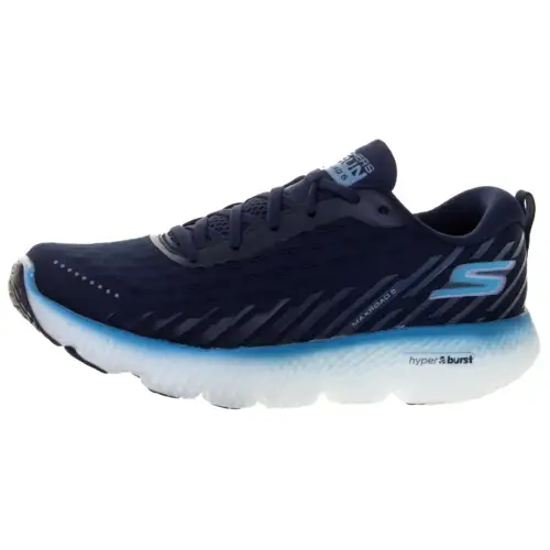 Skechers GO RUN Maxroad 5 Comfortable Mesh Cushioning, Wear Resistant Low top Running Shoes Women's Marine Blue