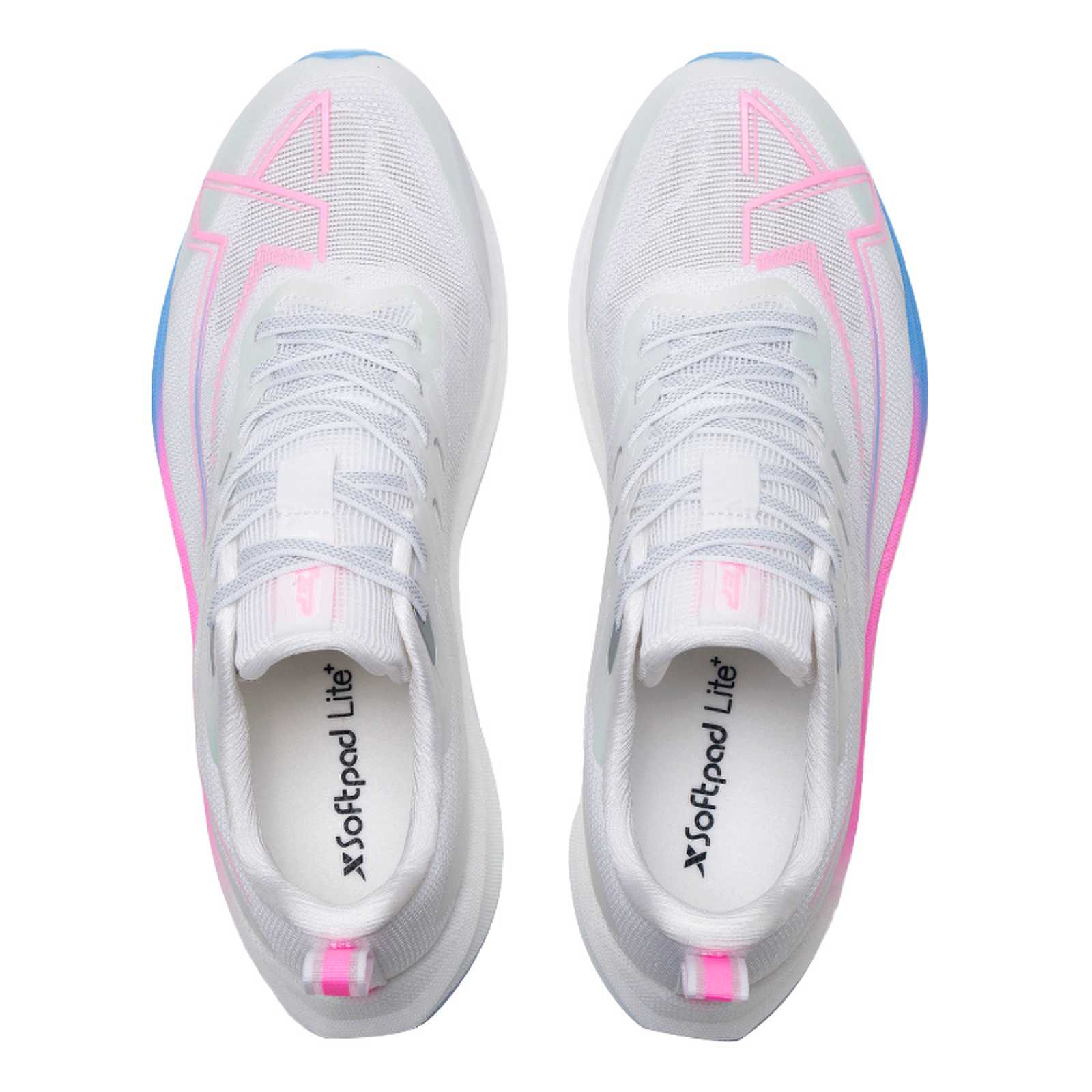 XTEP 100 Cushioning Lightweight Low top Casual Training Running Shoes Men’s White Pink
