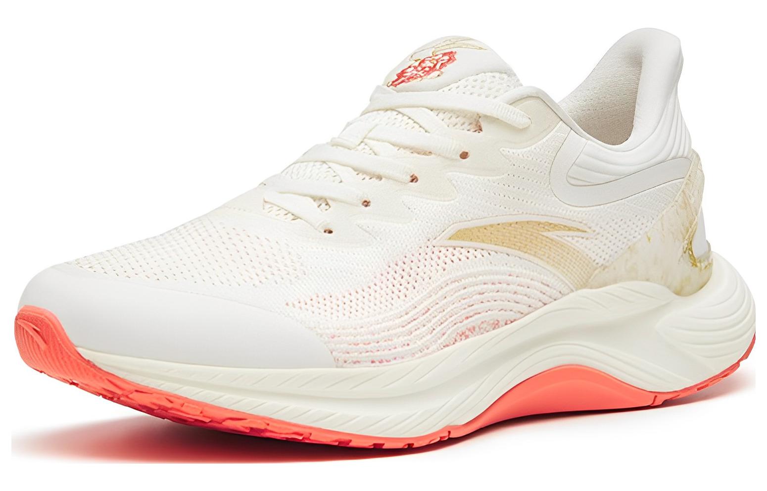 Anta Gen 3.0 Comfortable Cushioning Slip Resistant Abrasion Resistant Low top Running Shoes Men’s White Red
