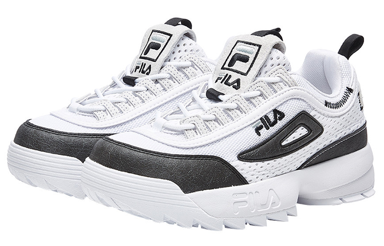 Женские кроссовки Fila FUSION (черно-белые) — фото 3