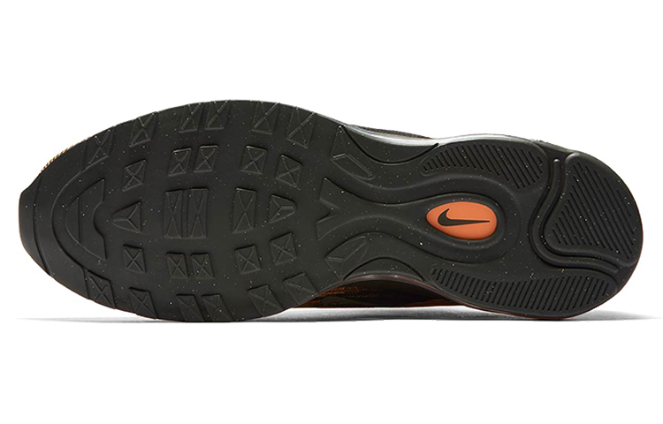 Мужские кроссовки Nike Air Max 97 Ultra'17 (серо-зелено-оранжевые) — фото 6