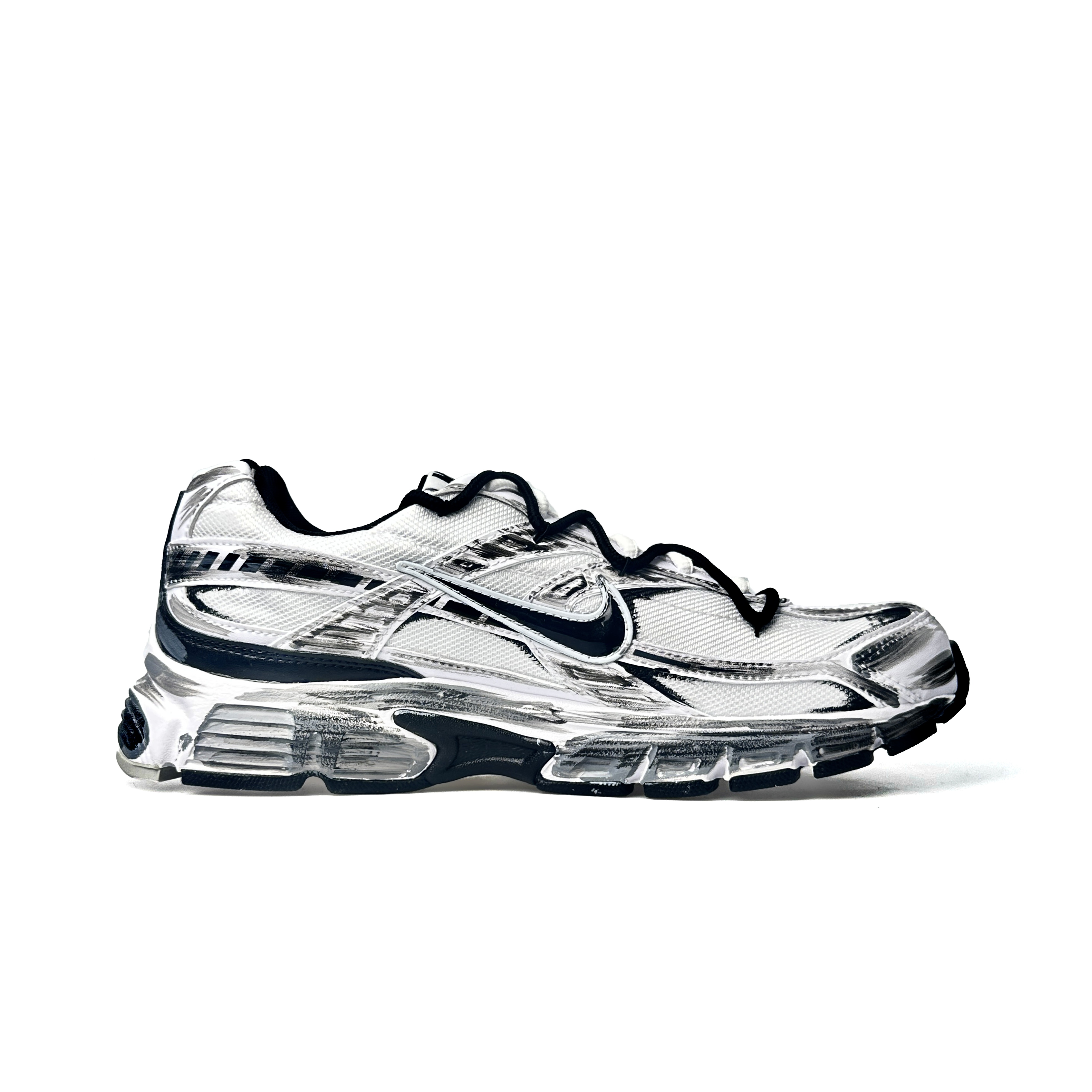 Nike Initiator Abrasion Resistant Low top Casual City Commuting Running Shoes Unisex Black White