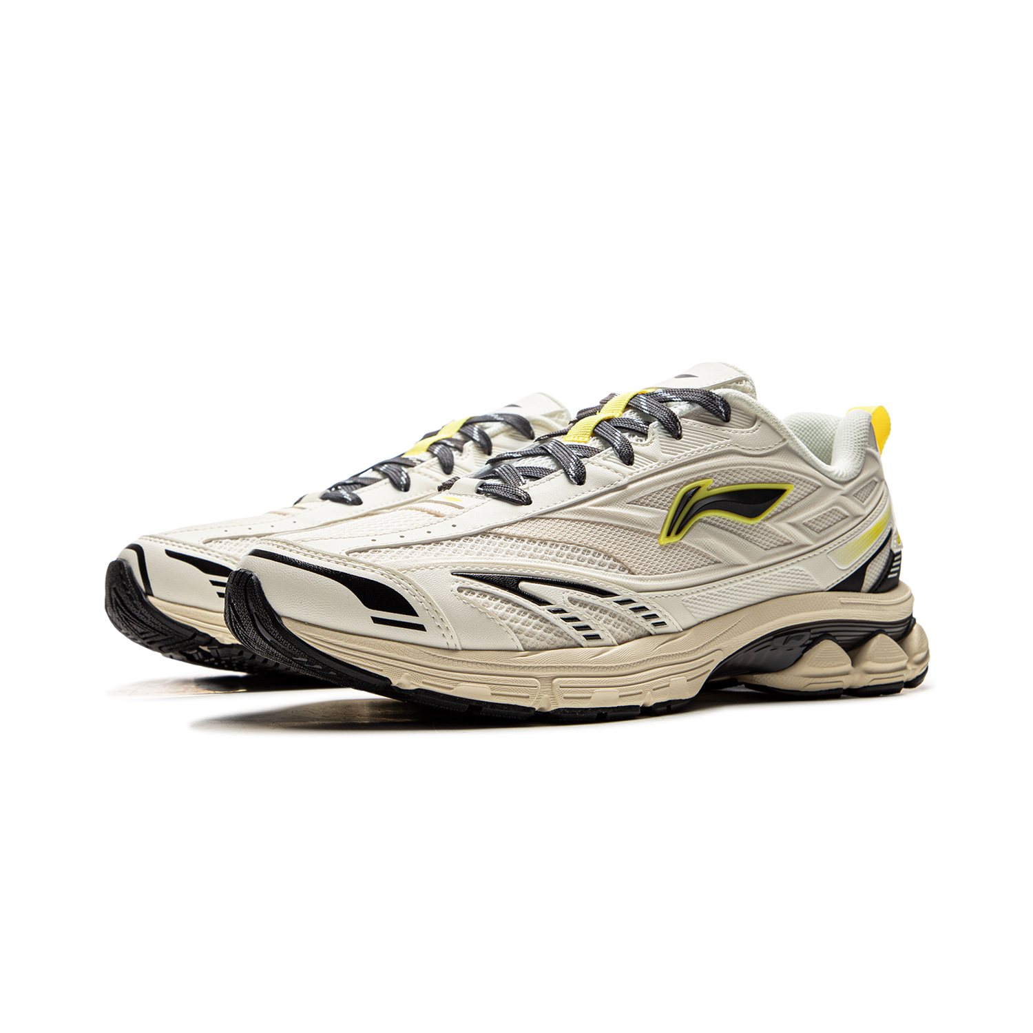 Li Ning Cushioning Slip Resistant Abrasion Resistant Rebound Low top Casual Long Distance Running Sprint Running Shoes