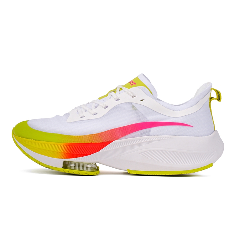 VOIT Low top Air Cushion Running Shoes Unisex White Rainbow