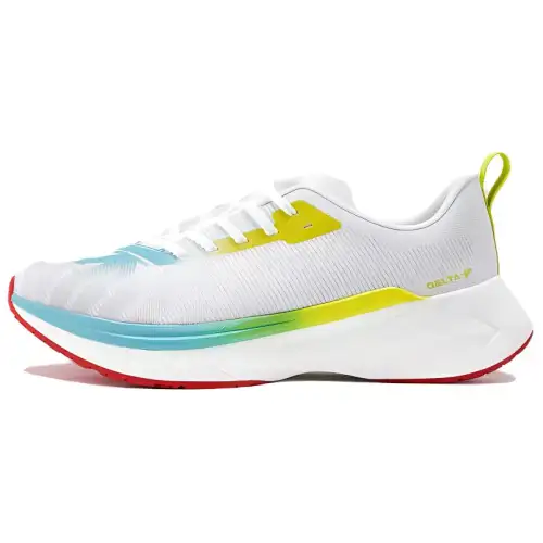 DESCENTE DELTA Comfortable And Breathable Cushioning Slip Resistant Low top Running Shoes Men's White Blue