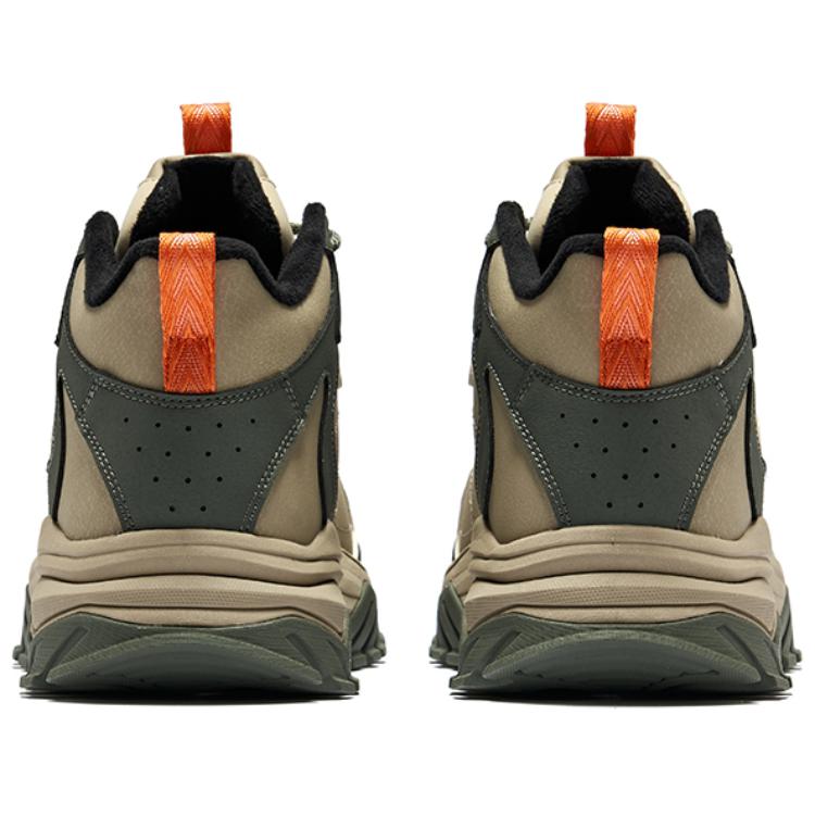Erke Fiery Wild 2 Slip Resistant Thermal Height Increasing High top Outdoor Shoes Men’s Linen Gray With Stone Green