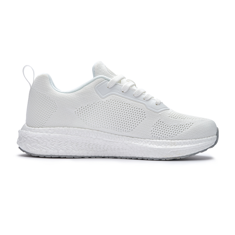 FINEPLAN Slip Resistant Abrasion Resistant Low top Running Shoes Unisex White