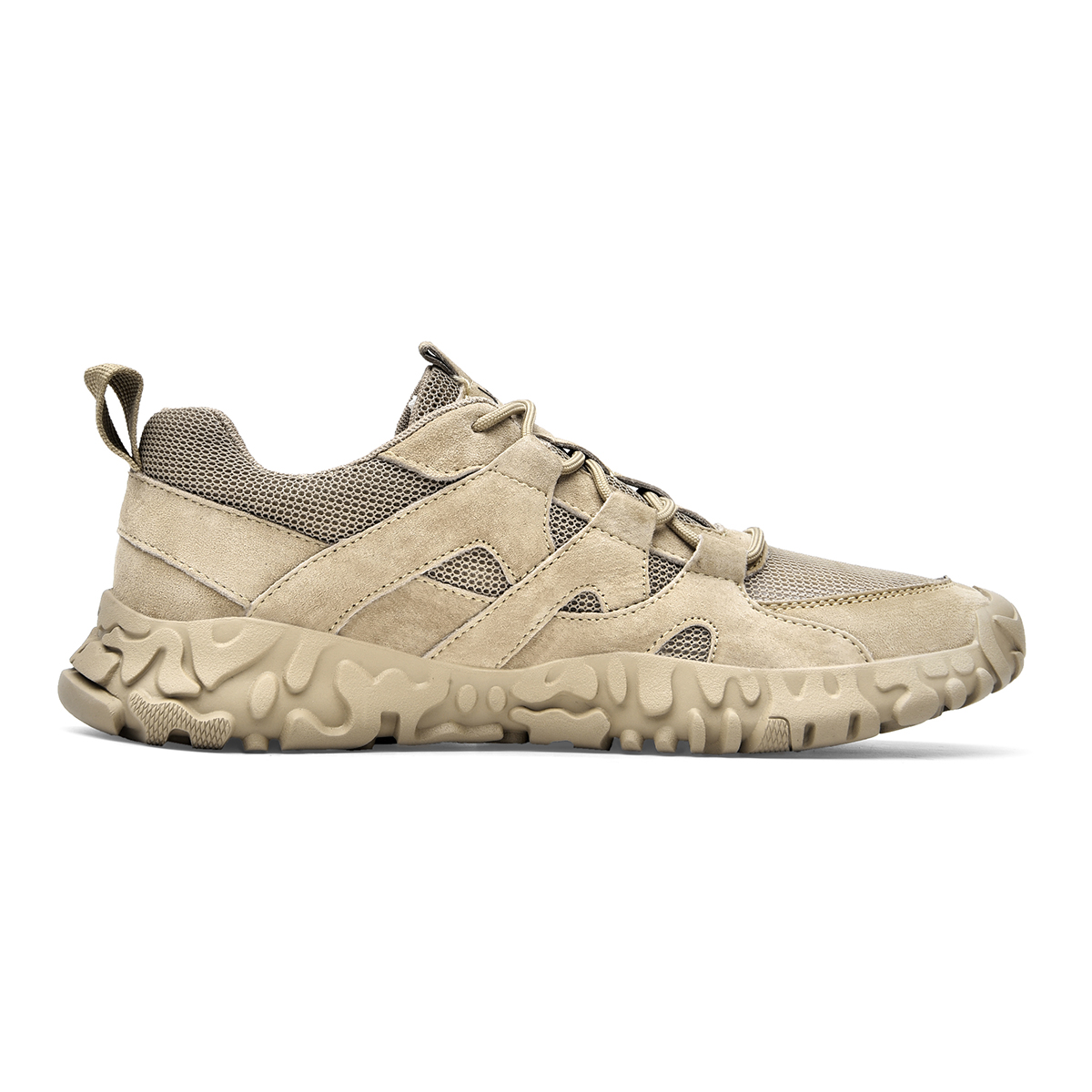 Jeep Textile, Pigskin Low top Outdoor Shoes Men’s Khaki