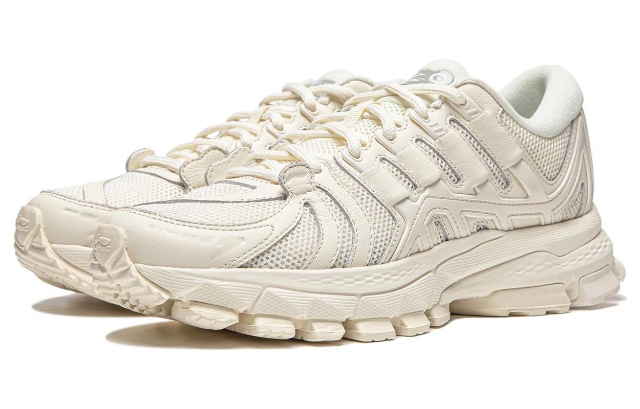 Li Ning Abrasion Resistant Breathable Abrasion Resistant Breathable Low top Running Shoes Women’s Beige