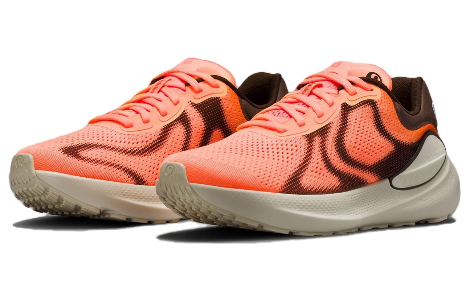 Lululemon Beyondfeel Mesh Cushioning Breathable Lightweight Low top Casual Running Shoes Men’s Orange
