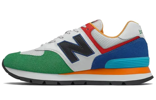 574 New Balance Rugged 'White Varsity Green'