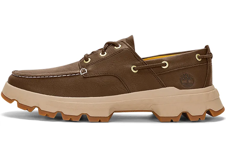 Timberland Greenstride Originals Ultra Leather Boat Shoes 'Dark Brown'