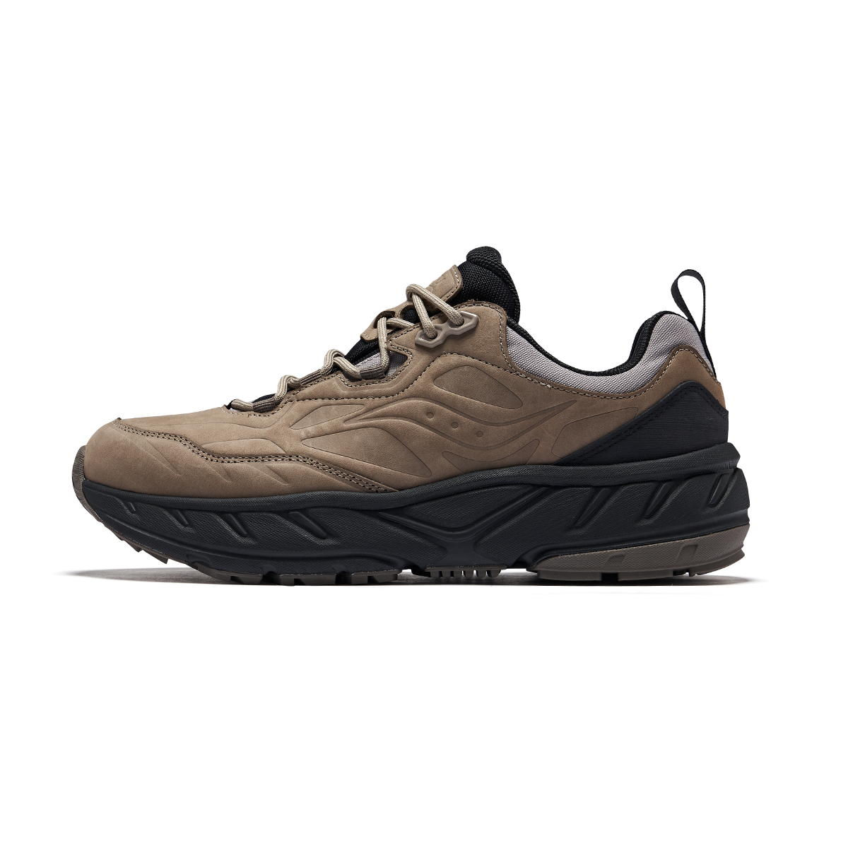 Saucony CYBER WEB Slip Resistant Low top Casual Shoes Unisex Khaki Gray Blue