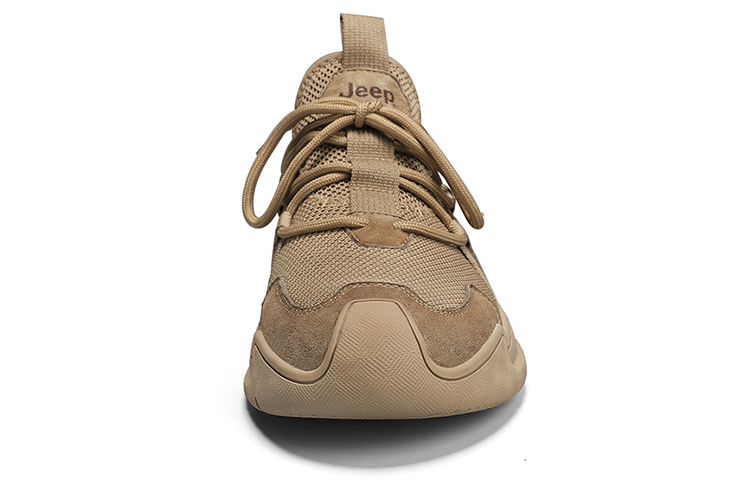 Jeep Textile, Leather Abrasion Resistant, Breathable, Lightweight Low top Running Shoes Men’s Khaki
