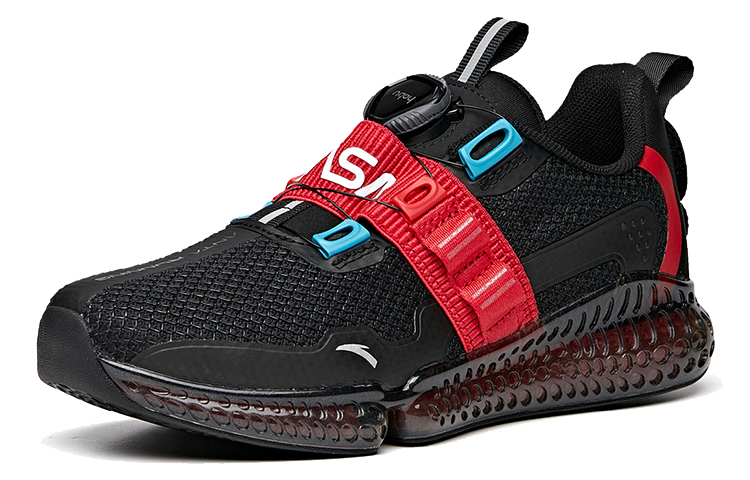 Anta Running Collection Full Length Air Cushion Low top Running Shoes Women’s Black Red