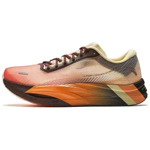Anta C202 5 GT Slip Resistant Abrasion Resistant Low top Carbon Plate Running Shoes Men's Orange