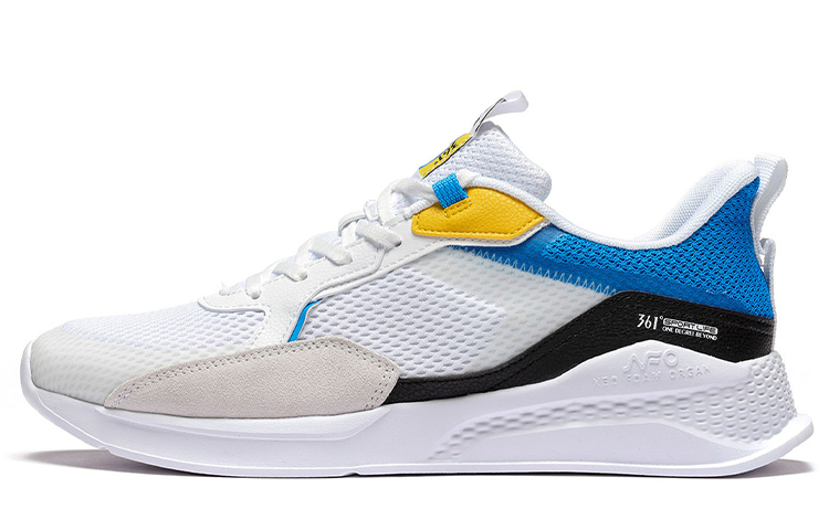 361° NFO Slip Resistant And Breathable Slip Resistant And Breathable Low top Casual Running Shoes Men’s White Blue