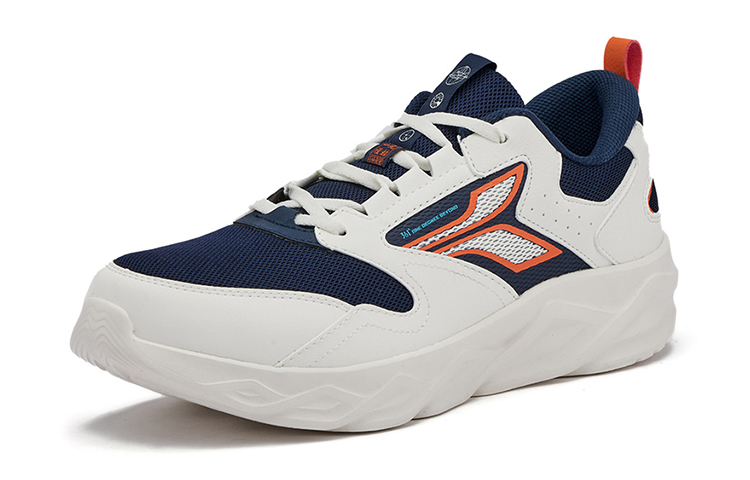 361° Comfortable Non slip Lightweight Low top Running Shoes Men’s White Blue