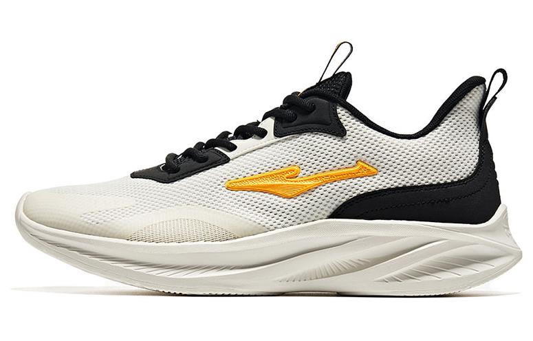 Erke Cushioning Slip Resistant Abrasion Resistant Low top Running Shoes Men’s White Black