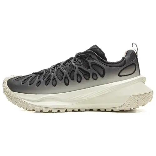 Li Ning Cushioning Reflective Abrasion Resistant Low top Casual Running Shoes Unisex Black White