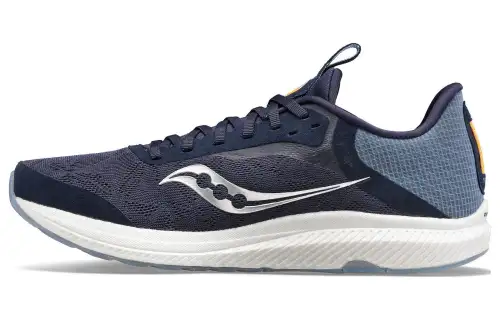 Saucony Freedom 5 Slip Resistant Abrasion Resistant Low top Running Shoes Men's Blue