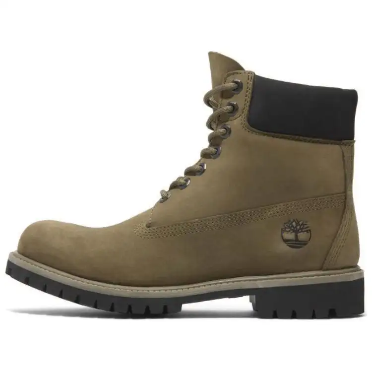 Timberland PREMIUM Waterproof And Wear resistant Comfortable Short Outdoor Boots Men's Olive Green