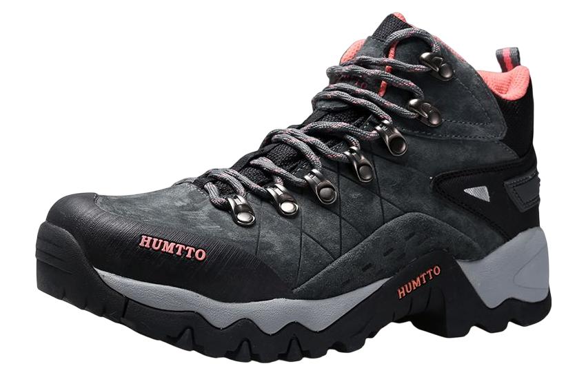 HUMTTO Slip Resistant Abrasion Resistant Slip Resistant Abrasion Resistant Mid top Outdoor Shoes Women’s Dark Gray
