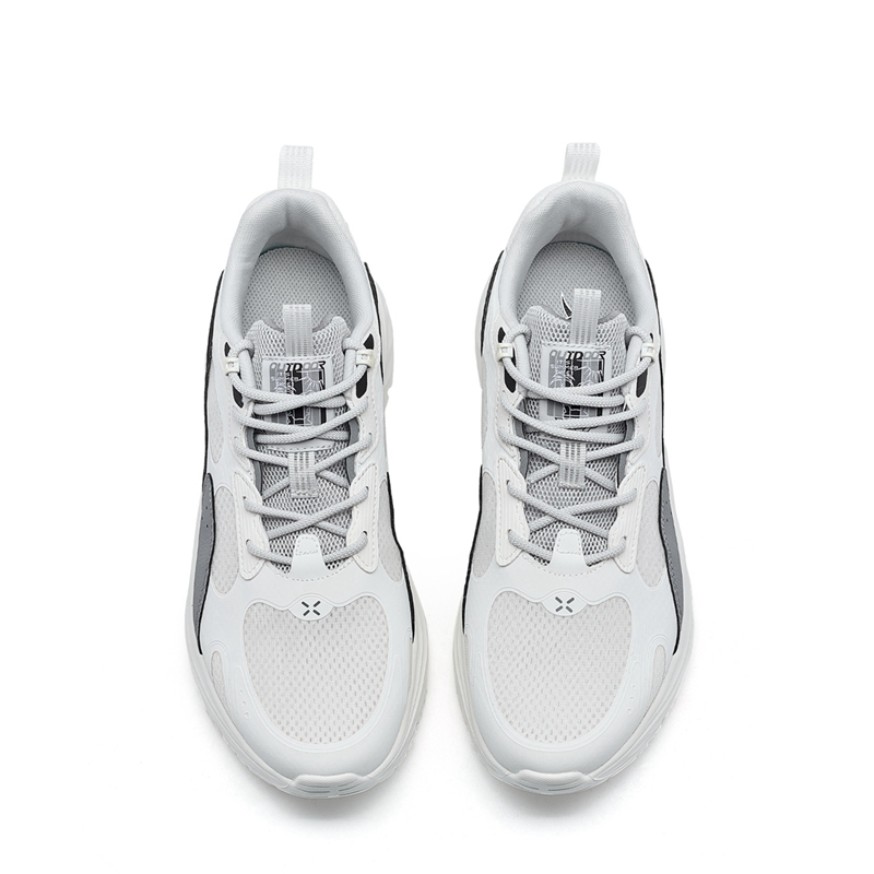 XTEP Lingtao 2.0 Slip Resistant Abrasion Resistant Low top Outdoor Shoes Men’s White Gray Black