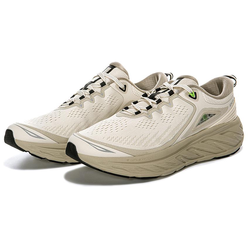Erke Abrasion Resistant Breathable Low top Trail Running Shoes Men’s Beige Brown