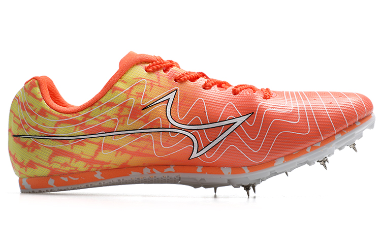 HEALTH 1110 Anti Slip Wear Resistant Low Top Training Running Shoes Unisex Orange Yellow