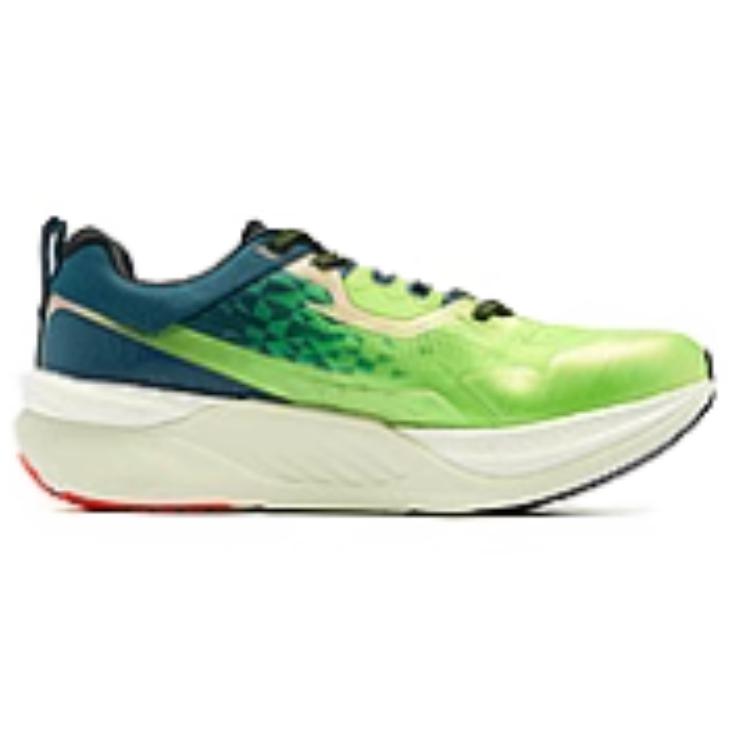 QIAODAN Infinity PRO 2.0 Cushioning Slip Resistant Abrasion Resistant Low top Sprint Running Shoes Men’s Green Blue