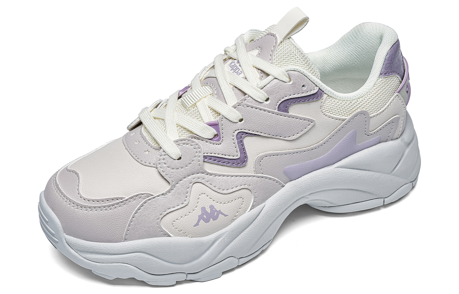Kappa Textile, Synthetic Leather Slip Resistant Abrasion Resistant Low top Casual Running Shoes Women’s