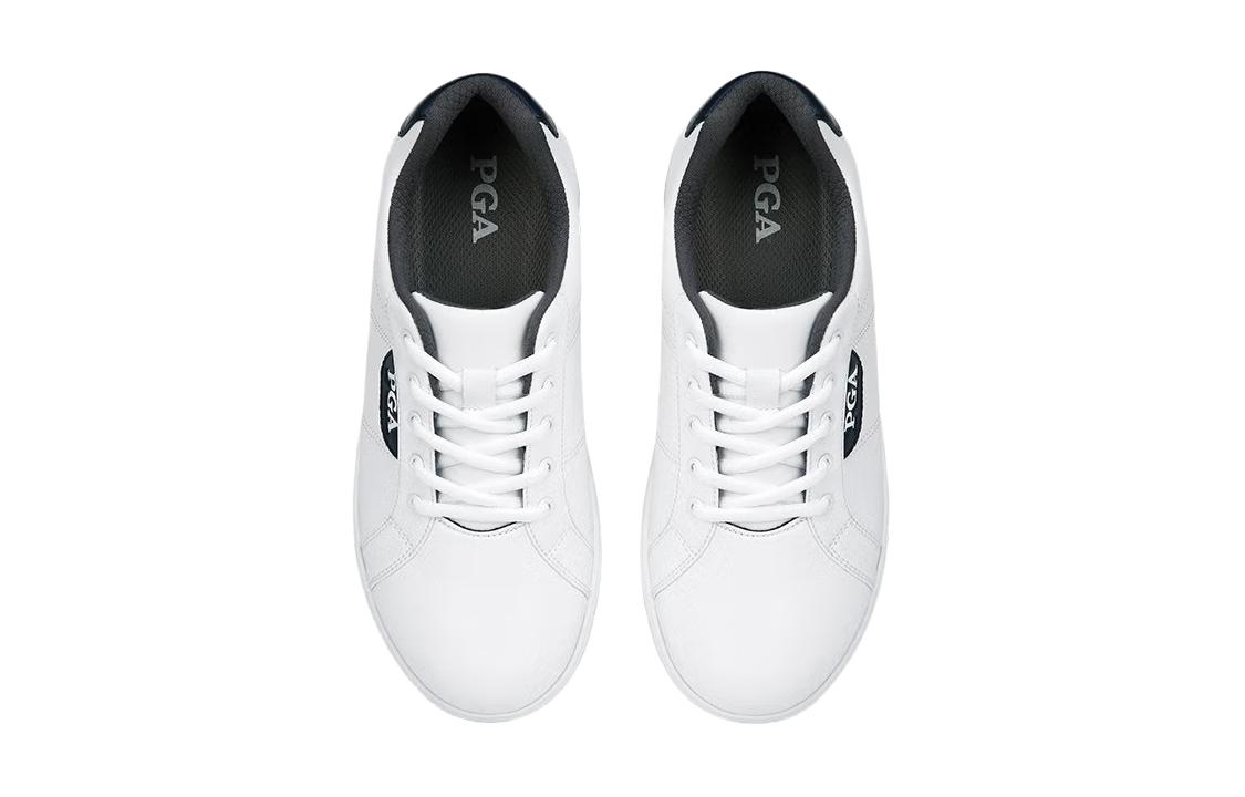 PGA Cushioning, Wear Resistant Low top Golf Shoes Unisex White