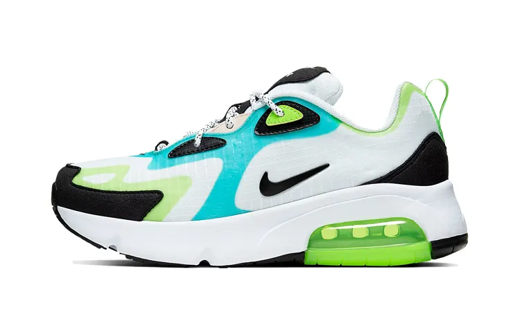 Nike Air Max 200 Low top Running Shoes Women's White Green