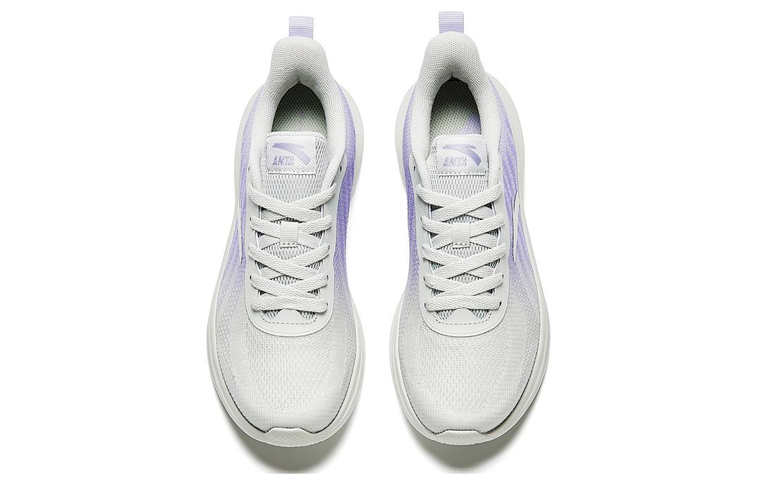 Anta Slip Resistant Abrasion Resistant Slip Resistant Abrasion Resistant Low top Running Shoes Women’s White Purple