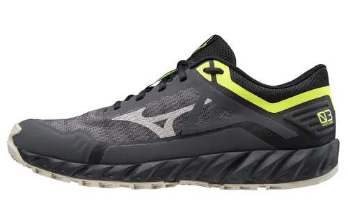 Mizuno Wave Ibuki 3 Comfortable Slip Resistant, Abrasion Resistant, Breathable Low top Running Shoes Men's Black Yellow