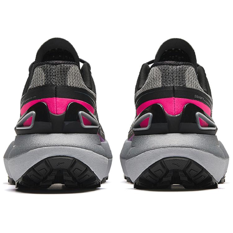 Anta Champion Swift Slip Resistant Abrasion Resistant Cushioning Low top Running Shoes Women’s Black Red