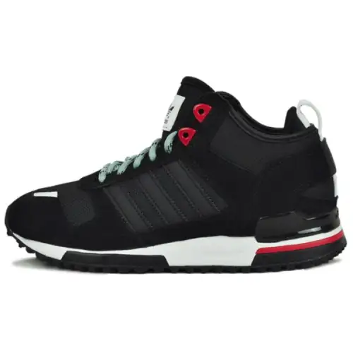 Adidas Originals ZX 700 Slip Resistant Abrasion Resistant High top Running Shoes Unisex Black