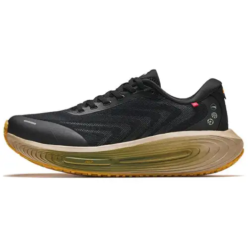 Anta Ark Fabric Slip Resistant Abrasion Resistant Low top Running Shoes Men's Black