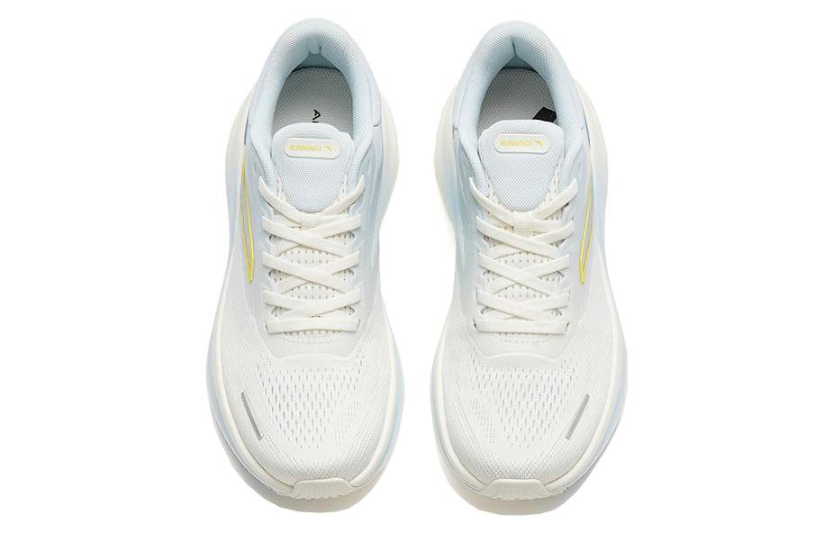 Anta LingFeng Versatile Fabric Cushioning Slip Resistant Abrasion Resistant Low top Running Shoes Women’s White Blue