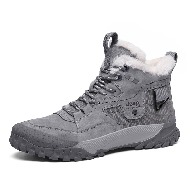 Jeep Outdoor Shoes Men’s Mid Top Gray