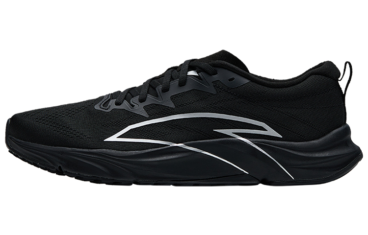 ANTA Asphalt Road Dominator 1.0 Running Shoes Men's Low Top Black/Silver