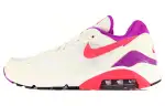 Nike Air Max 180 Cushioning, Wear Resistant Low top Running Shoes Men's White Red