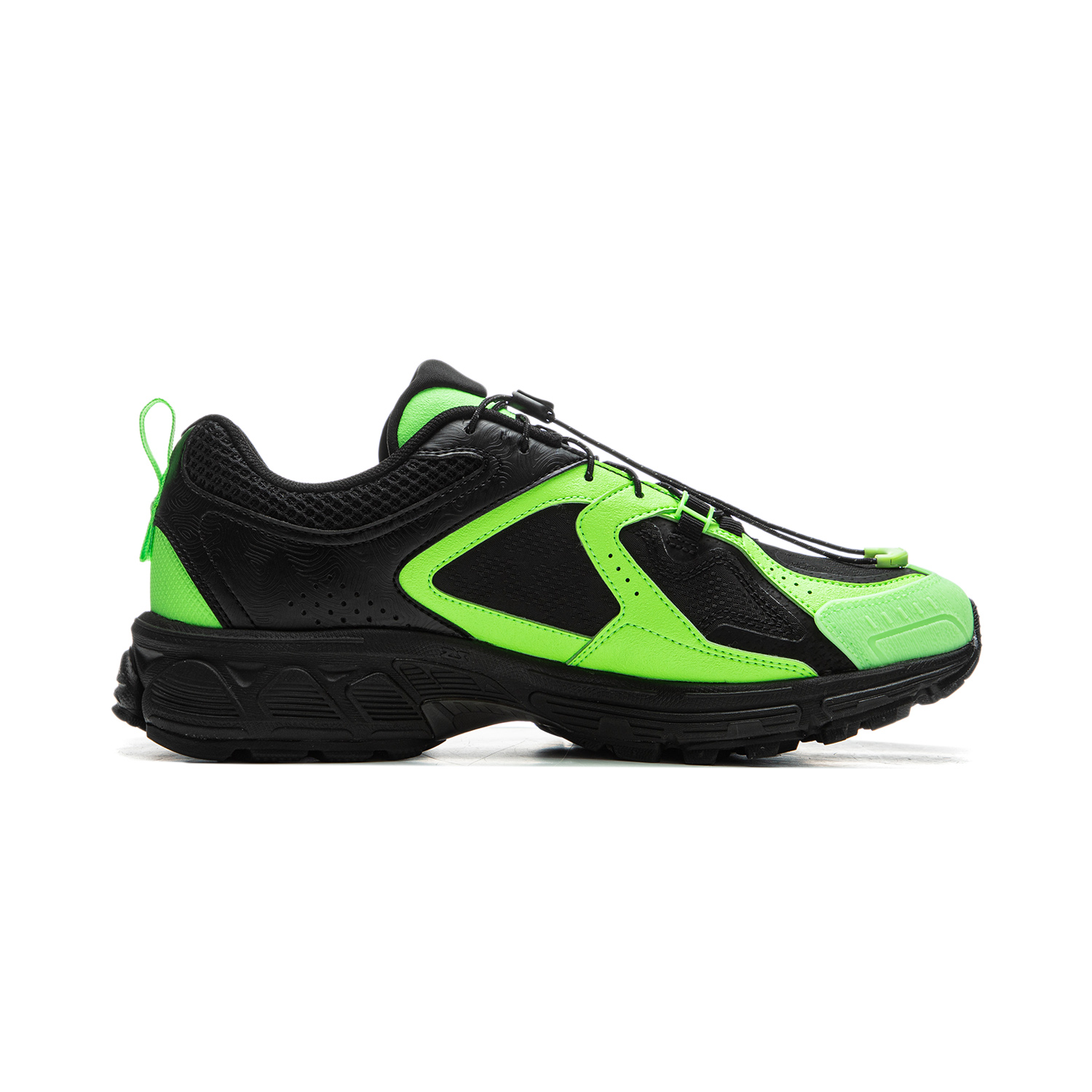 Li Ning Fuyao 2.0 Trail V2 Support Abrasion Resistant And Slip Resistant Low top Running Shoes Men’s Black Green