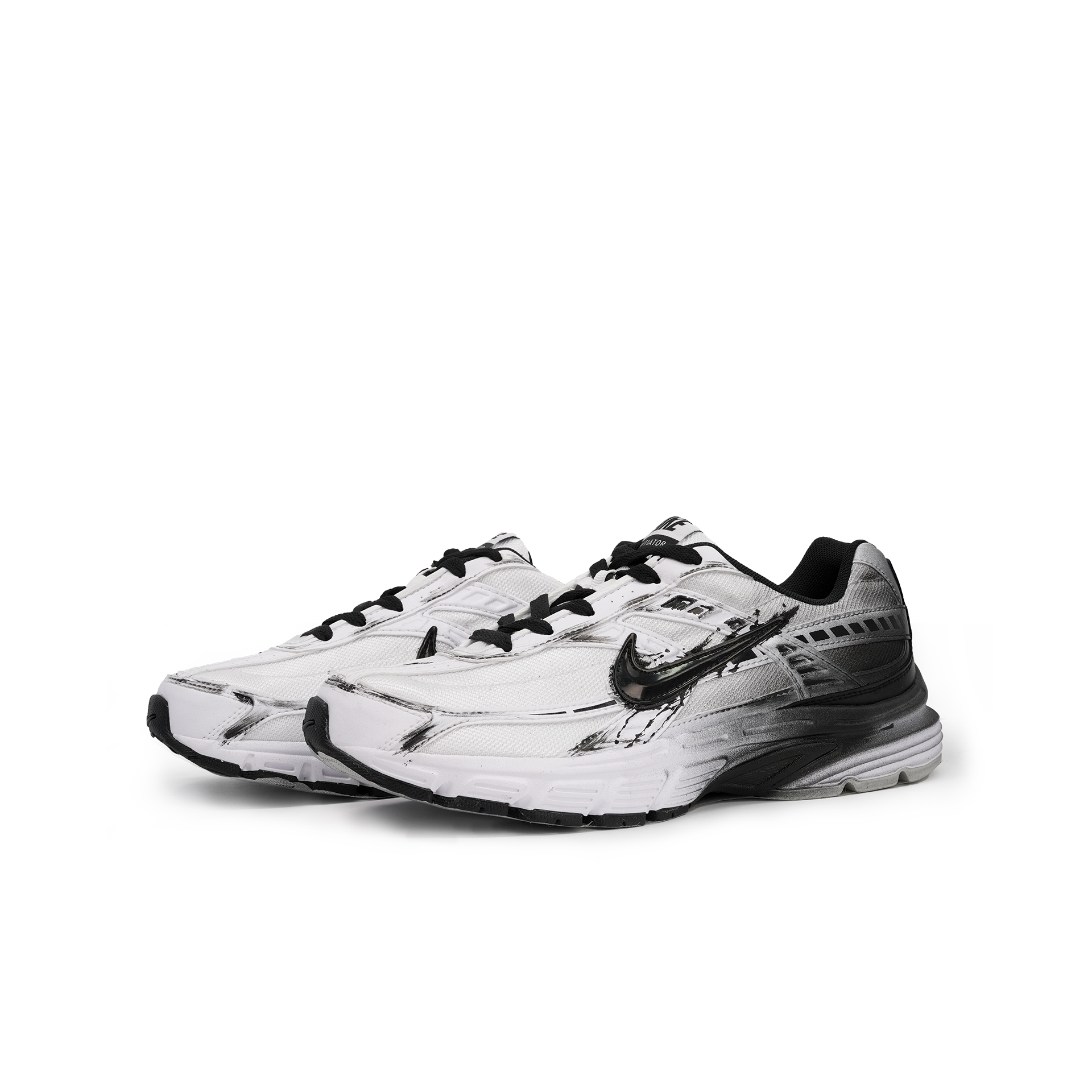 Nike Initiator Cushioning Slip Resistant Abrasion Resistant Low top Casual Running Shoes Men’s White