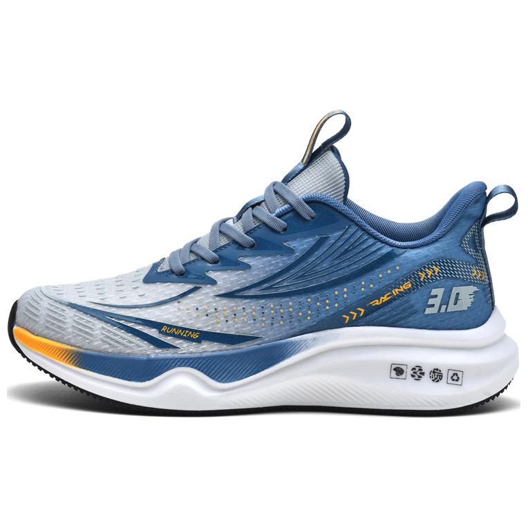 BIANSULONG Slip Resistant And Abrasion Resistant Coverage Low top Running Shoes Men’s Gray Blue
